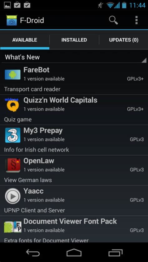 Features of F-Droid
